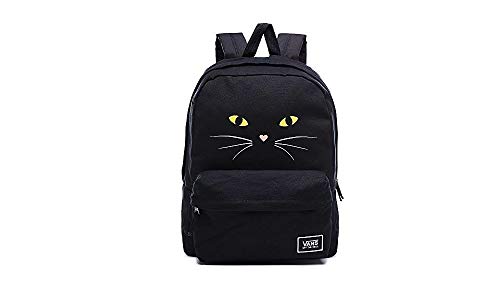 vans black cat backpack