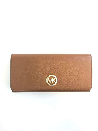 Michael Kors Fulton Luggage Leather Flap Continental Wallet Bag Handbag Purse