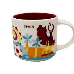 Starbucks Spain You Are Here Yah Collection Coffee Mug White